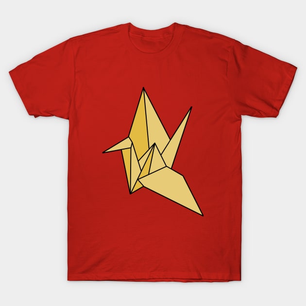 Origami Crane Orizuru Bird T-Shirt by DiegoCarvalho